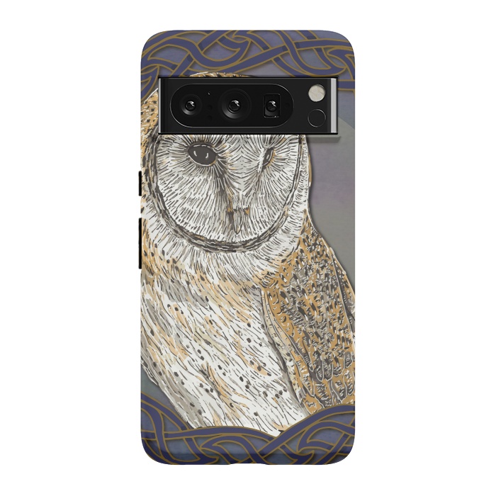 Pixel 8 Pro StrongFit Beautiful Barn Owl by Lotti Brown