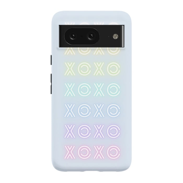 Pixel 8 StrongFit Pastel neon XOXO typo Valentine by Oana 
