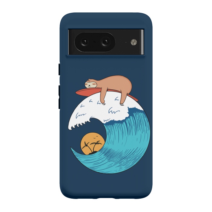Pixel 8 StrongFit Sloth Beach by Coffee Man