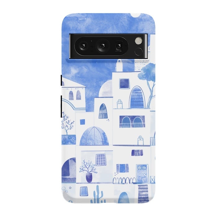 Pixel 8 Pro StrongFit Santorini by Nic Squirrell