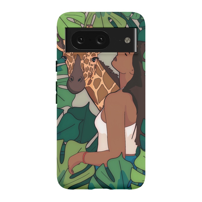 Pixel 8 StrongFit The green jungle girl by Steve Wade (Swade)