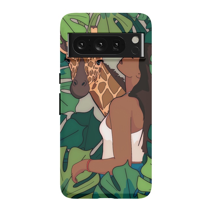 Pixel 8 Pro StrongFit The green jungle girl by Steve Wade (Swade)