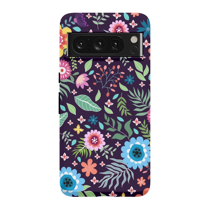 Pixel 8 Pro StrongFit Colourful Flowers by ArtsCase