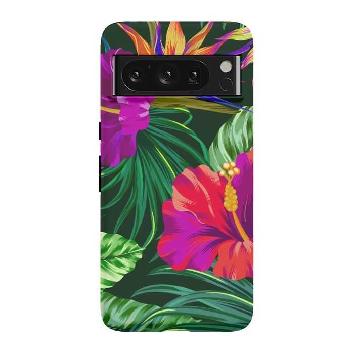 Pixel 8 Pro StrongFit Cute Tropical Floral Pattern XVI by ArtsCase