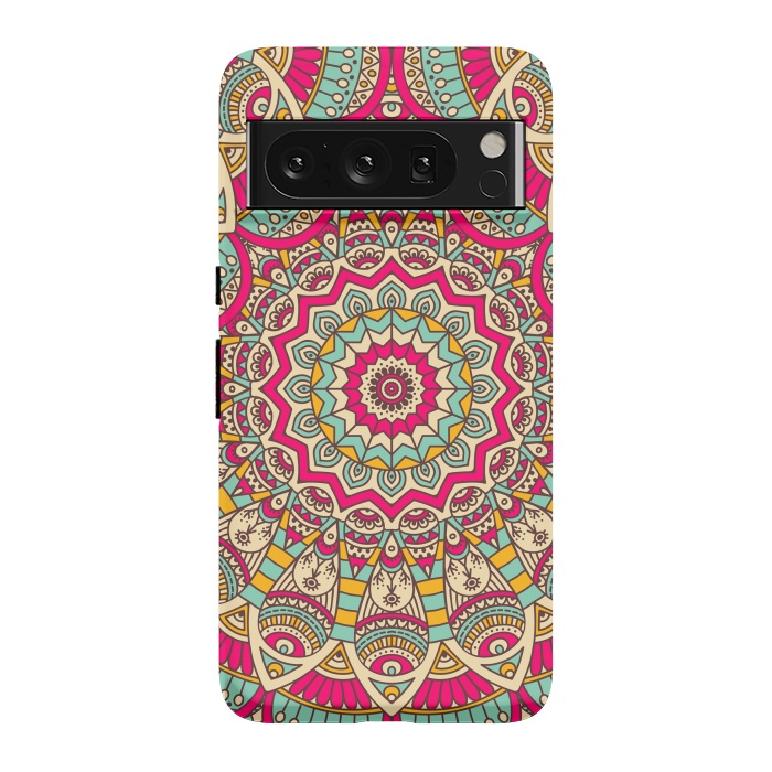Pixel 8 Pro StrongFit Ethnic floral seamless and Madala pattern by ArtsCase