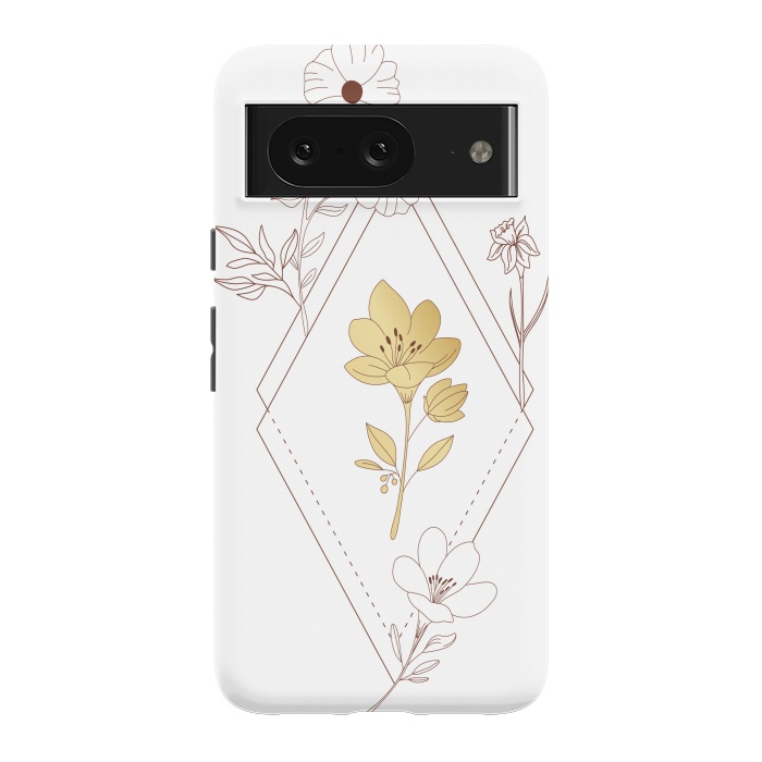 Pixel 8 StrongFit gold flower  by haroulita