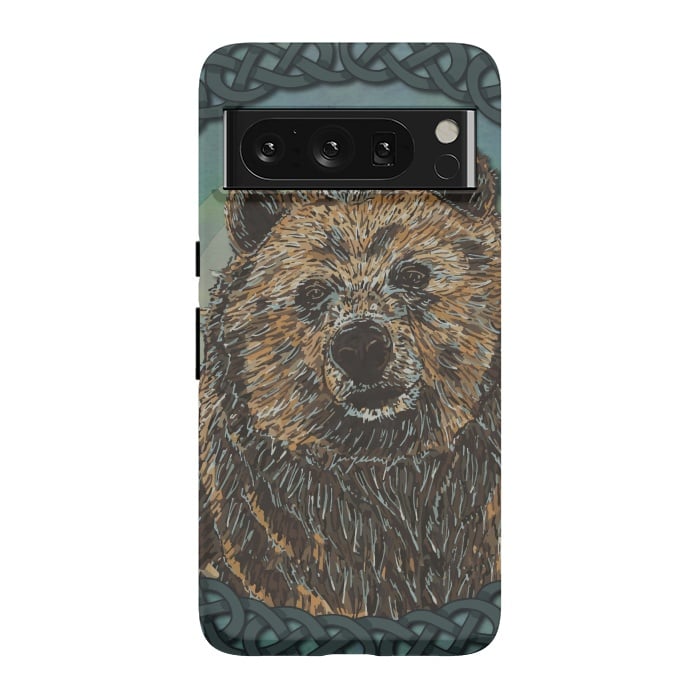 Pixel 8 Pro StrongFit Brown Bear by Lotti Brown