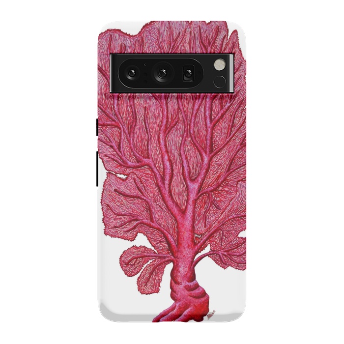 Pixel 8 Pro StrongFit Pink Red Coral Gorgona by Chloe Yzoard