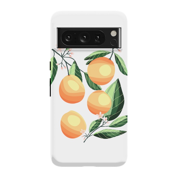Pixel 8 Pro StrongFit Peaches on white by Jelena Obradovic