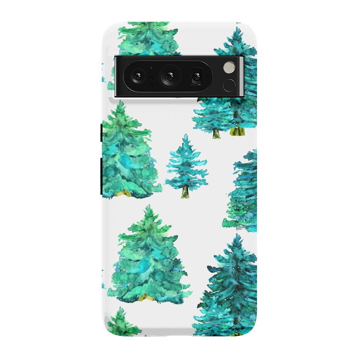 Pixel 8 Pro StrongFit christmas winter trees by haroulita