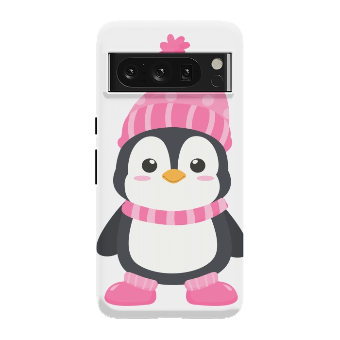 Pixel 8 Pro StrongFit cute pink penguin  by haroulita