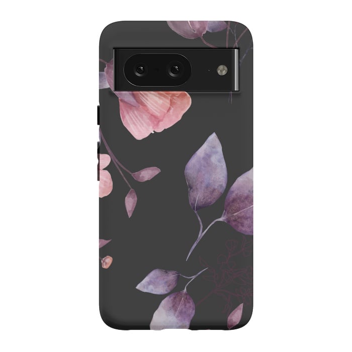 Pixel 8 StrongFit rose gray flowers by haroulita