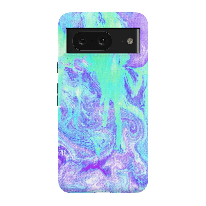 Pixel 8 StrongFit Melting Marble in Mint & Purple by Tangerine-Tane
