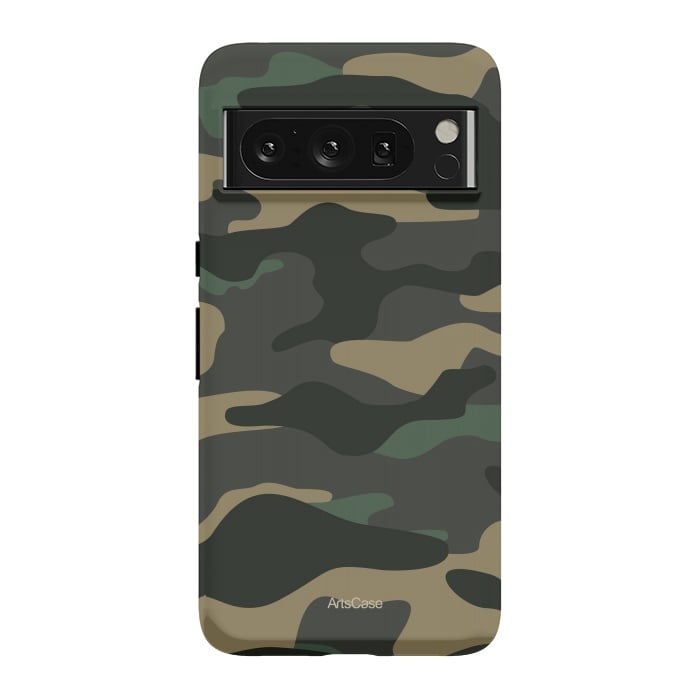 Pixel 8 Pro StrongFit Green Camo by ArtsCase