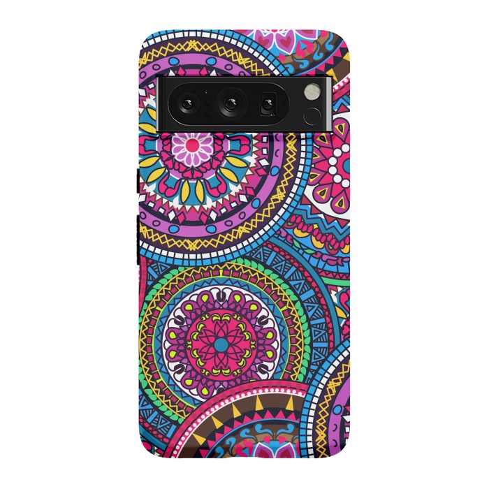 Pixel 8 Pro StrongFit Multicolor Ornament Mandala by ArtsCase