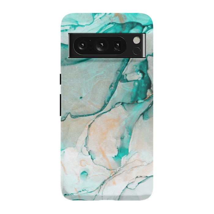 Pixel 8 Pro StrongFit Tropical Green Marble by ArtsCase