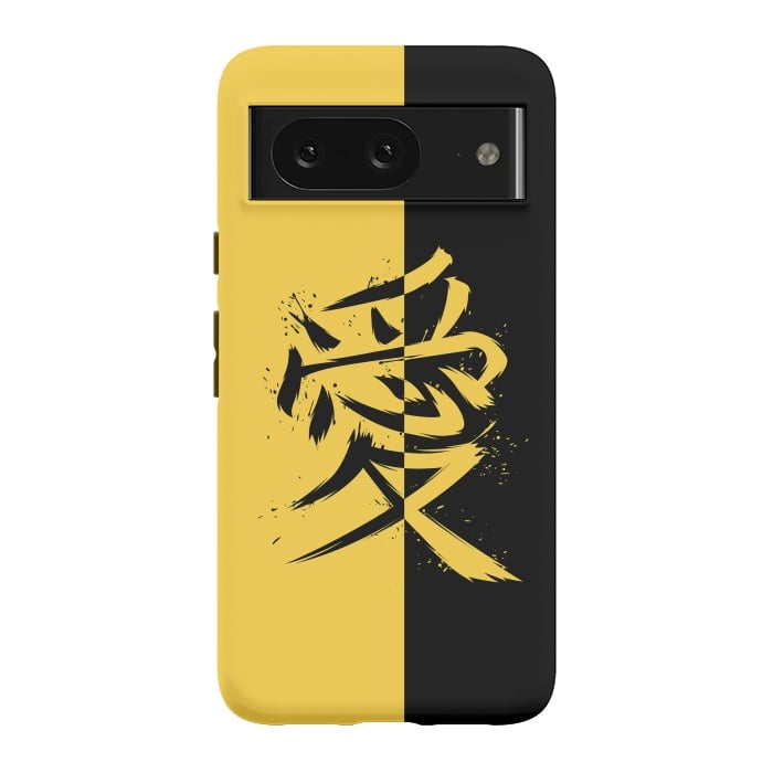 Pixel 8 StrongFit Kanji yellow and black by Alberto