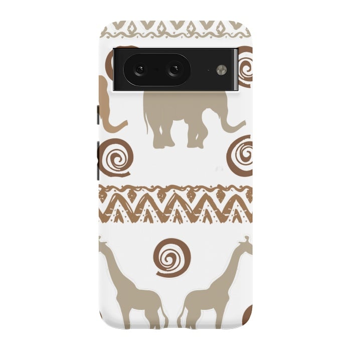 Pixel 8 StrongFit giraffe and elephant by haroulita