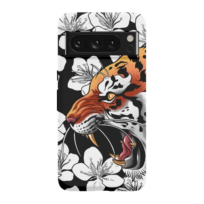 Pixel 8 Pro StrongFit Flowers Tiger by Alberto