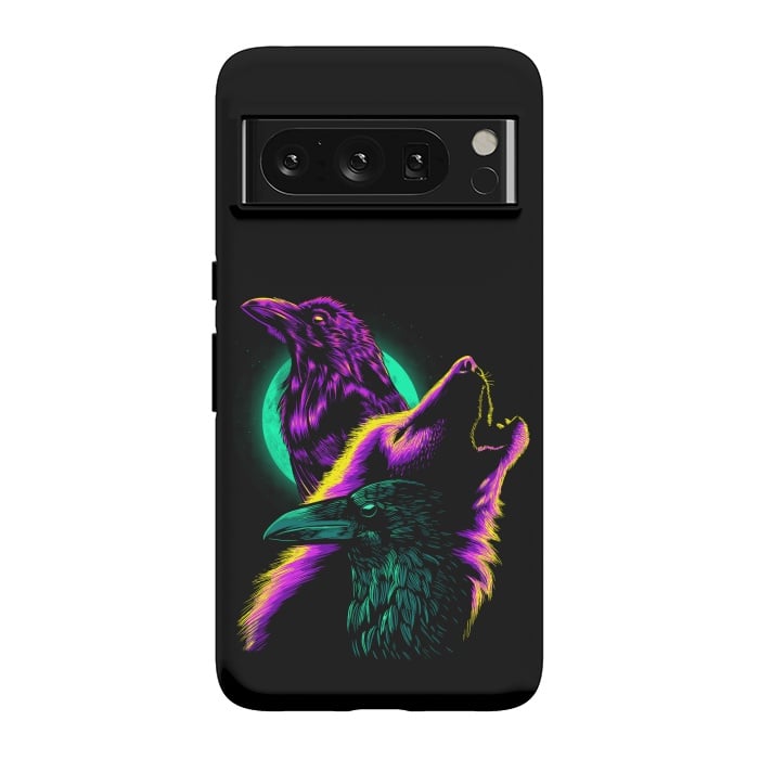 Pixel 8 Pro StrongFit Raven and wolf by Alberto