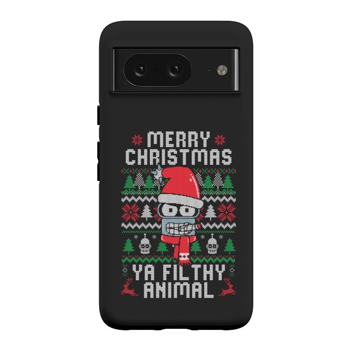 Pixel 8 StrongFit Merry Christmas Ya Filthy Animal by eduely