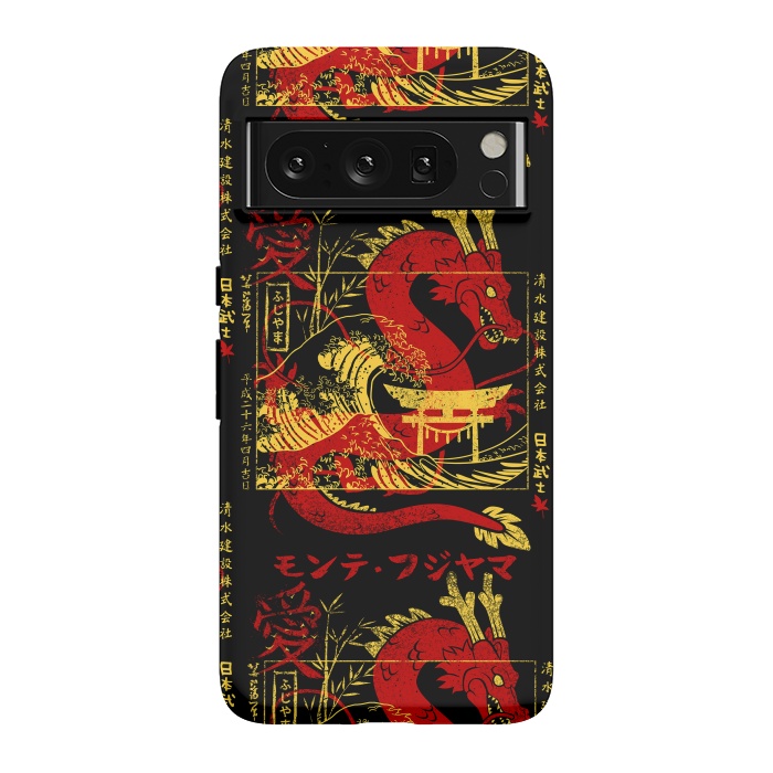 Pixel 8 Pro StrongFit Red chinese dragon gold by Alberto