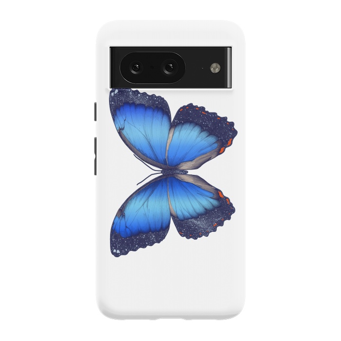 Pixel 8 StrongFit Cosmic Blue Butterfly by ECMazur 