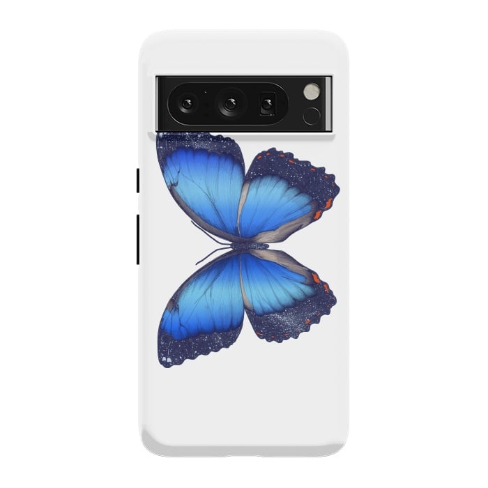 Pixel 8 Pro StrongFit Cosmic Blue Butterfly by ECMazur 
