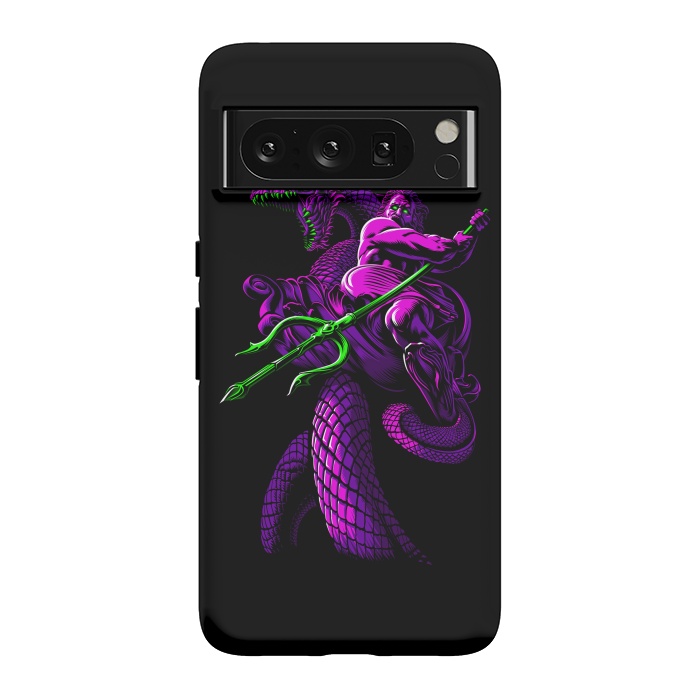 Pixel 8 Pro StrongFit Poseidon with Trident and Dragon by Alberto