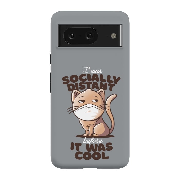 Pixel 8 StrongFit Socially Distant Cat by eduely