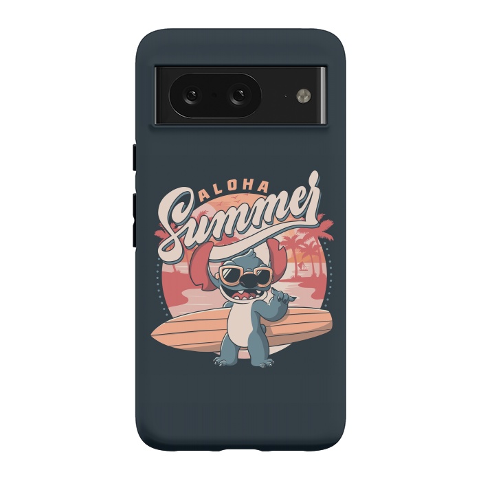 Pixel 8 StrongFit Aloha Summer Funny Alien Beach by eduely