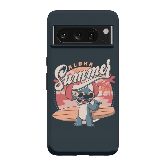 Pixel 8 Pro StrongFit Aloha Summer Funny Alien Beach by eduely