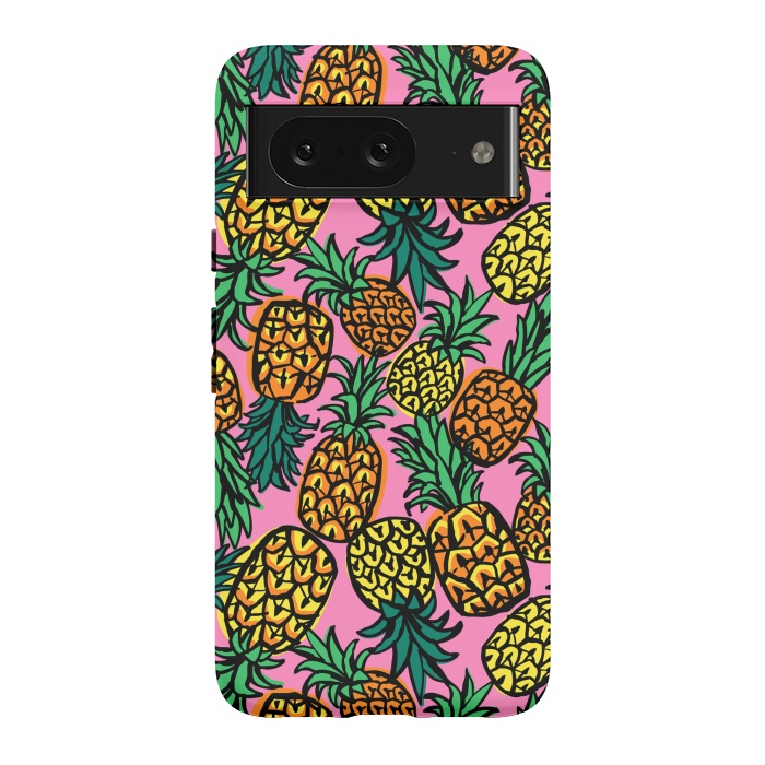 Pixel 8 StrongFit Tropical Pineapples by Laura Grant