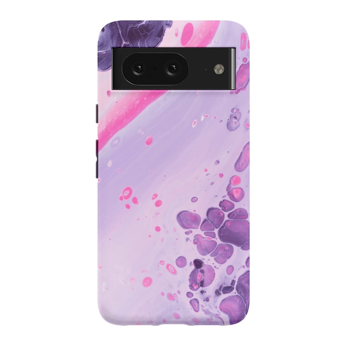 Pixel 8 StrongFit Pink and Purple Waves by ArtsCase