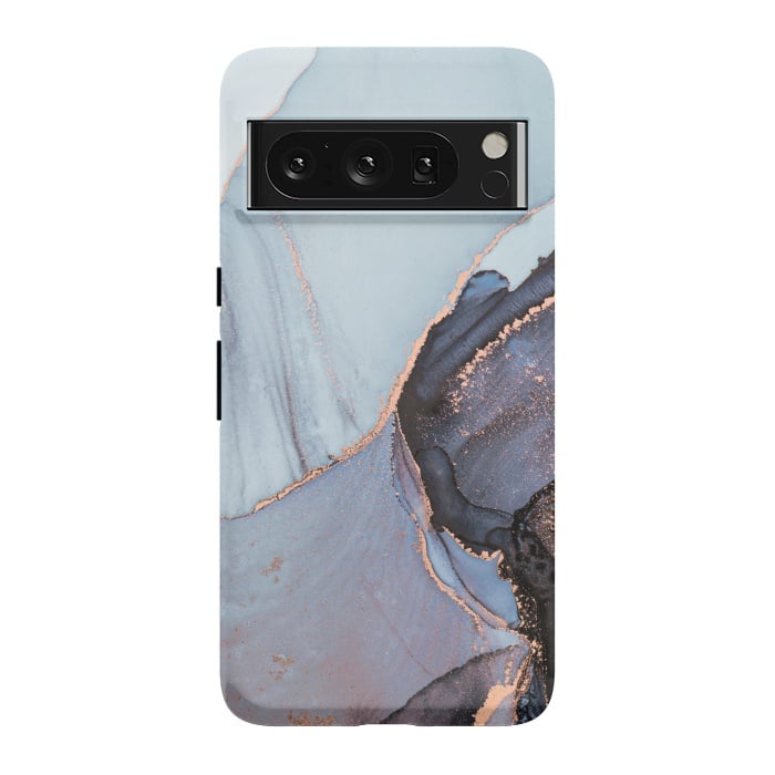 Pixel 8 Pro StrongFit Gray and Gold Paints by ArtsCase