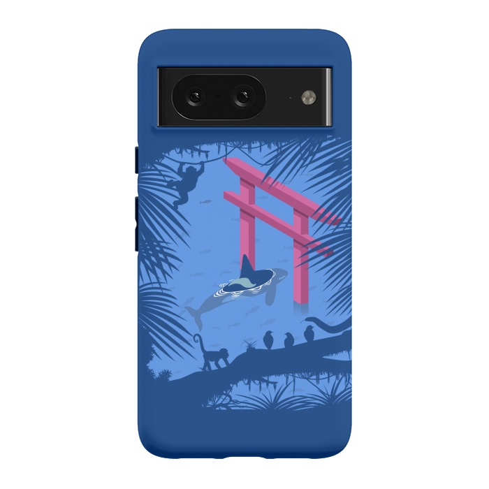 Pixel 8 StrongFit Whale under Japanese Torii by Alberto