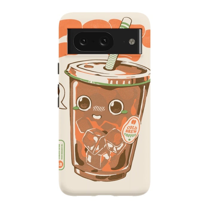 Pixel 8 StrongFit Cute Cold Brew Coffee  by Ilustrata