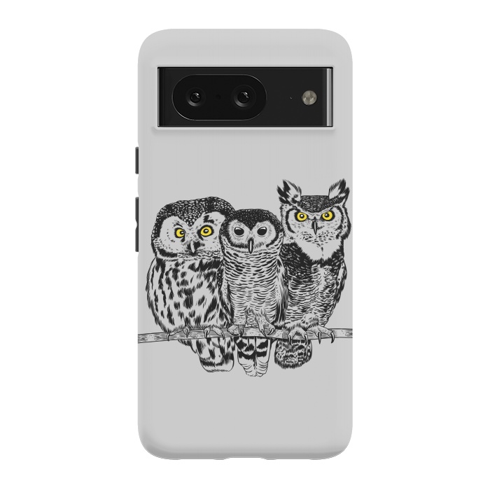 Pixel 8 StrongFit Three owls by Alberto