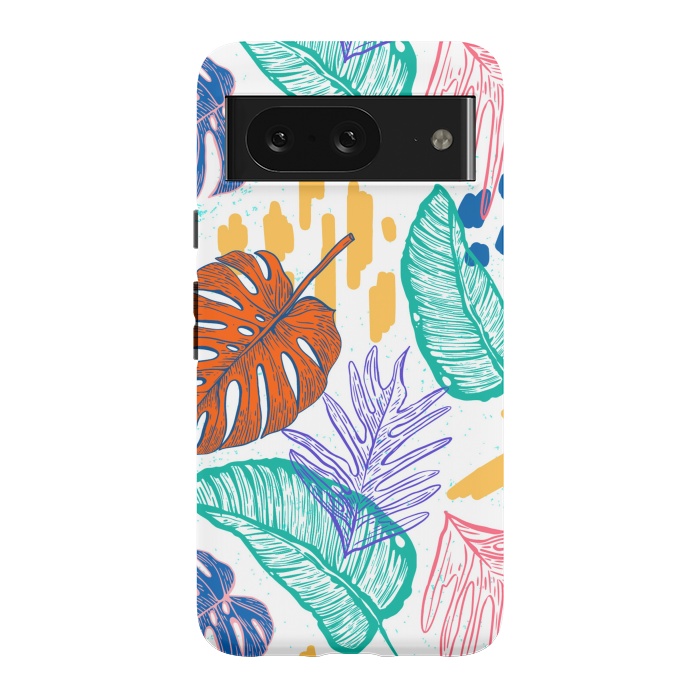 Pixel 8 StrongFit Monstera Leaves by ArtsCase