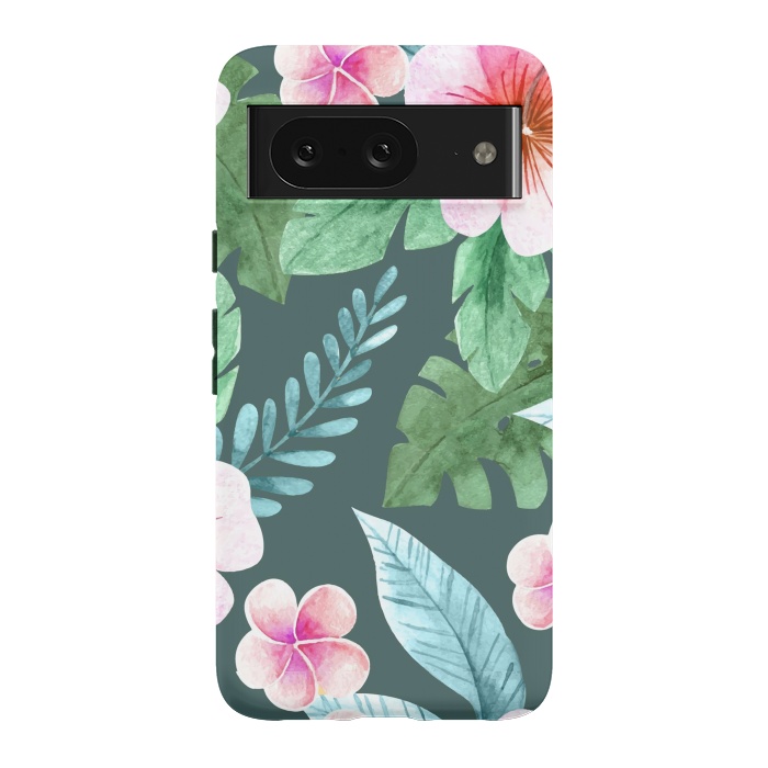 Pixel 8 StrongFit Tropical Pink Floral by ArtsCase