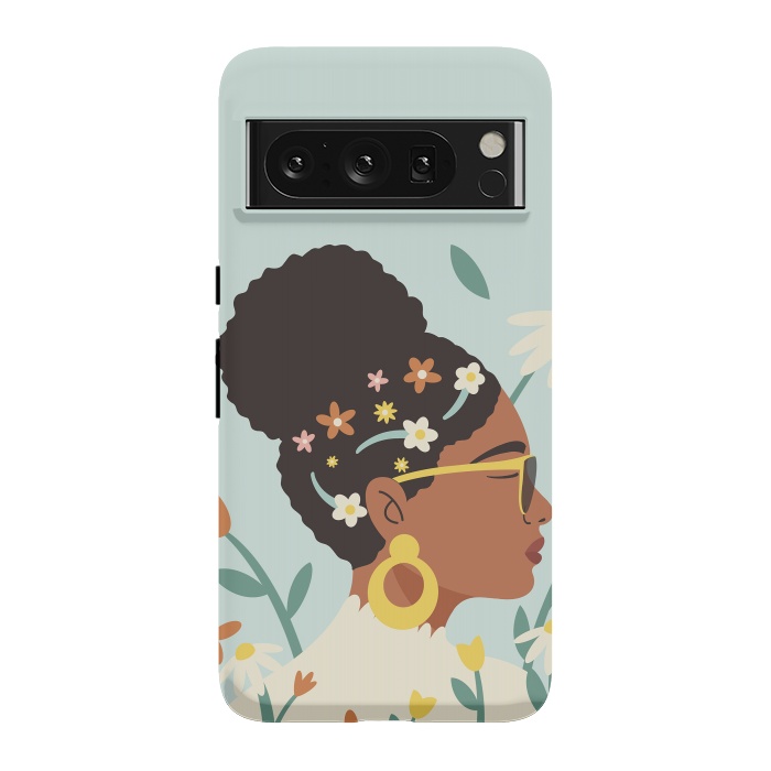 Pixel 8 Pro StrongFit Spring Afro Girl by ArtPrInk