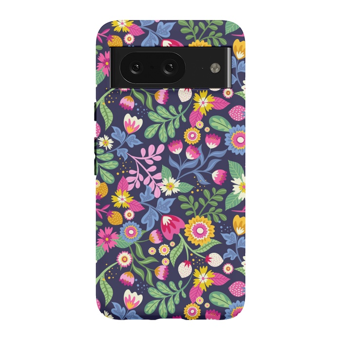 Pixel 8 StrongFit Bright Flowers Colors by ArtsCase
