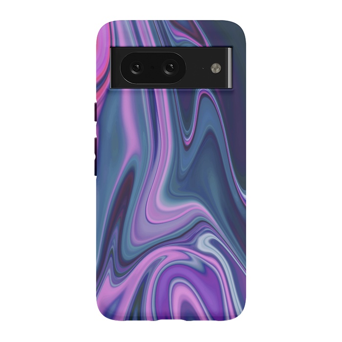 Pixel 8 StrongFit Liquid Purple Pink and Blue Colors by ArtsCase