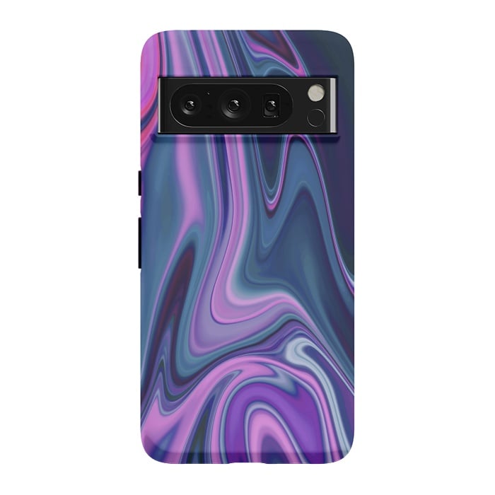 Pixel 8 Pro StrongFit Liquid Purple Pink and Blue Colors by ArtsCase