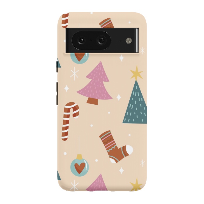 Pixel 8 StrongFit Original Pattern in Christmas by ArtsCase