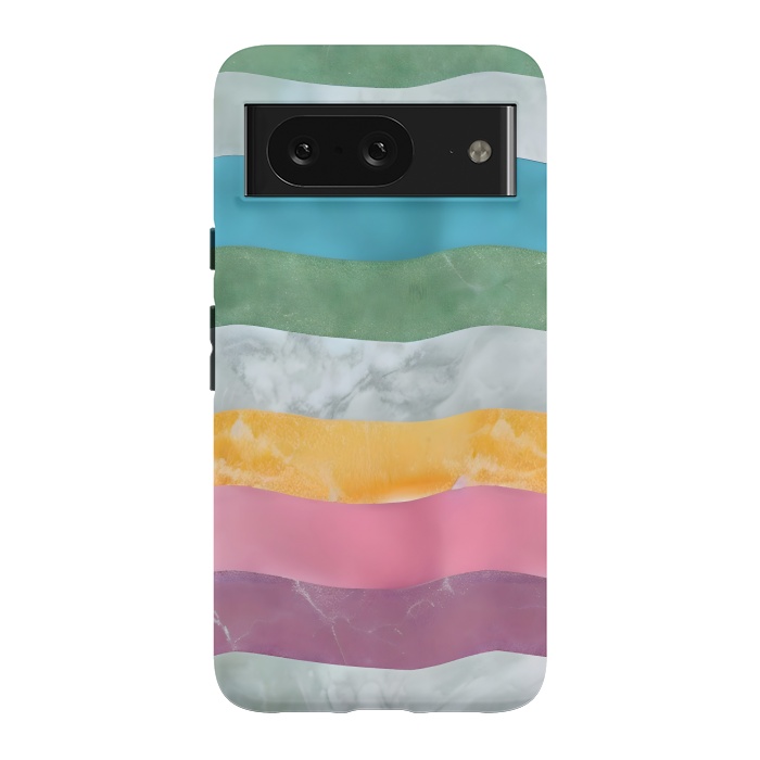 Pixel 8 StrongFit Colorful marble Waves  by Winston