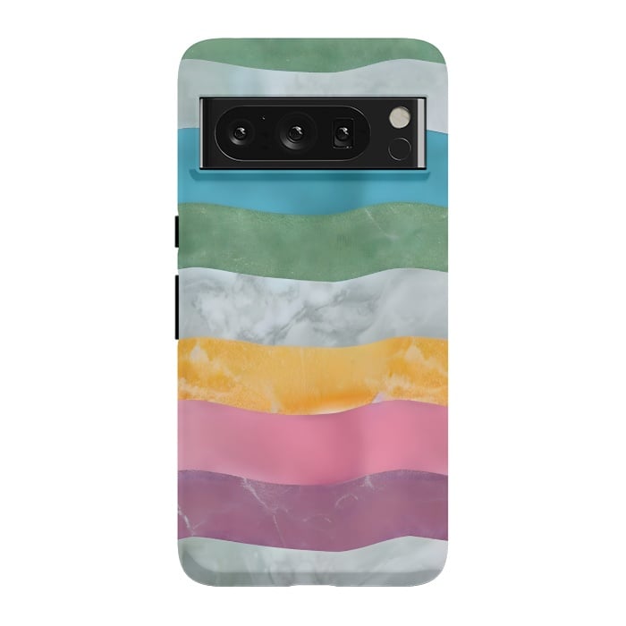 Pixel 8 Pro StrongFit Colorful marble Waves  by Winston