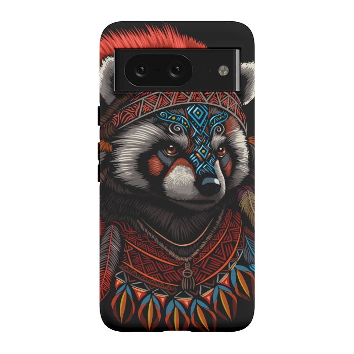 Pixel 8 StrongFit Red panda Indian Chief by Alberto