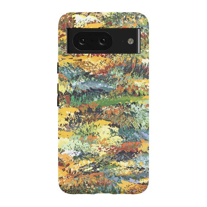 Pixel 8 StrongFit Autumn Forest, Nature Jungle Painting, Botanical Plants Abstract Illustration, Contemporary Modern Boho by Uma Prabhakar Gokhale