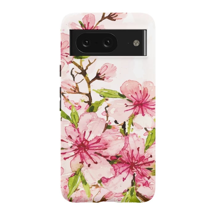 Pixel 8 StrongFit Watercolor Spring Flowers by Bledi